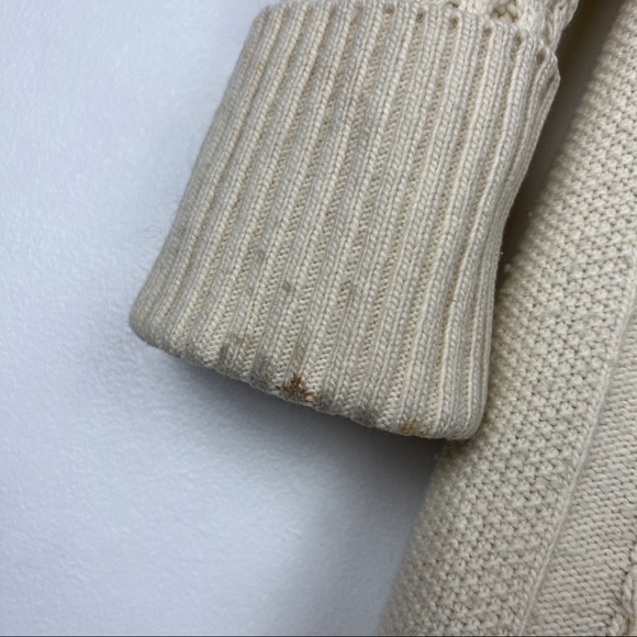 Brooks Brothers Black Fleece Cable Knit Chunky Wool Cardigan - Picture 4 of 7